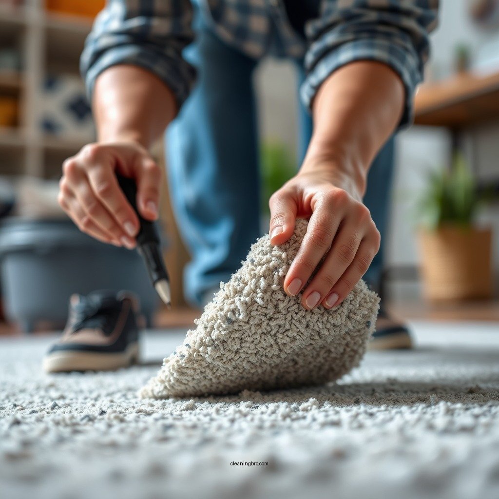 Preparing for Cleaning - how to clean a rug pad