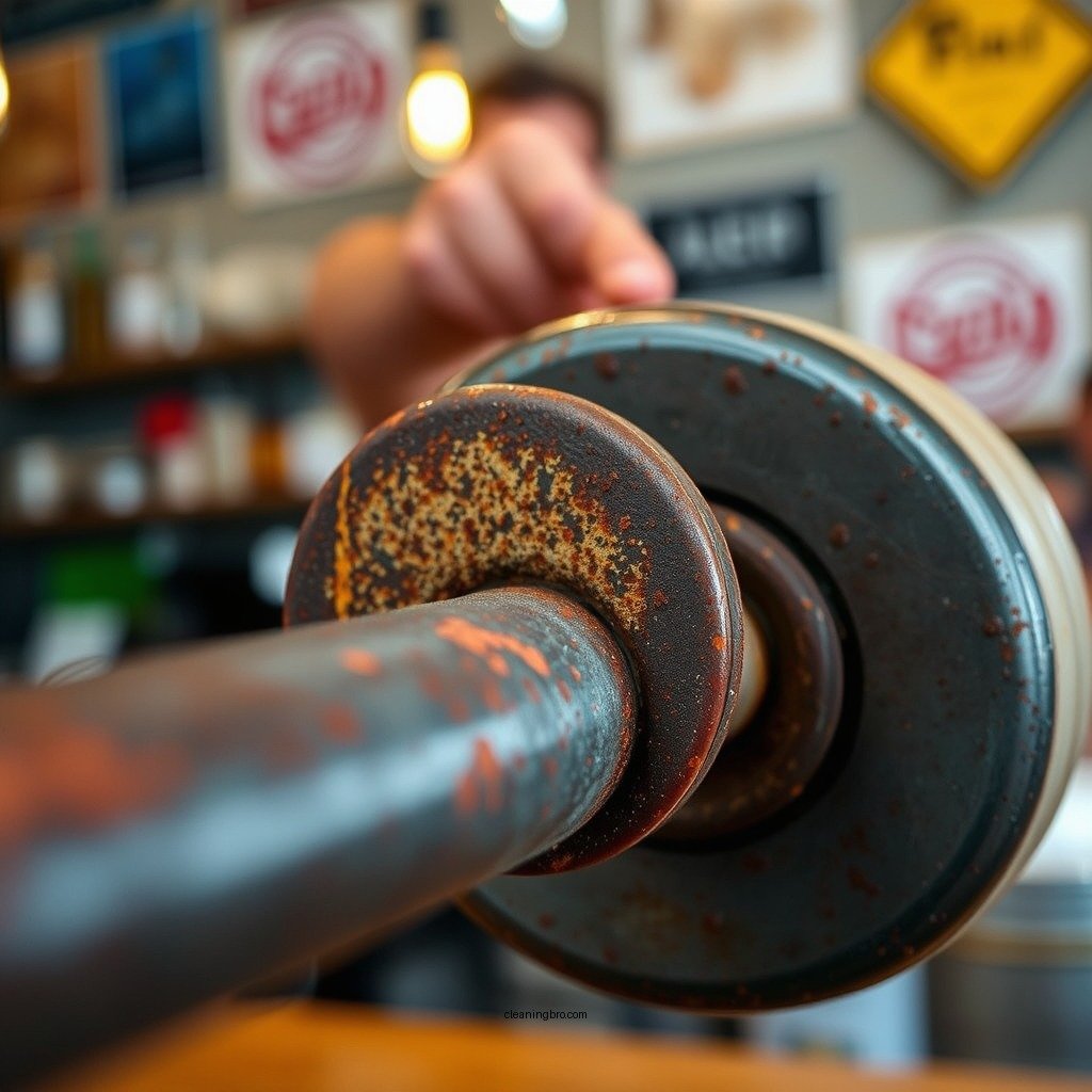 Applying the Rust Remover - how to clean a rusty barbell