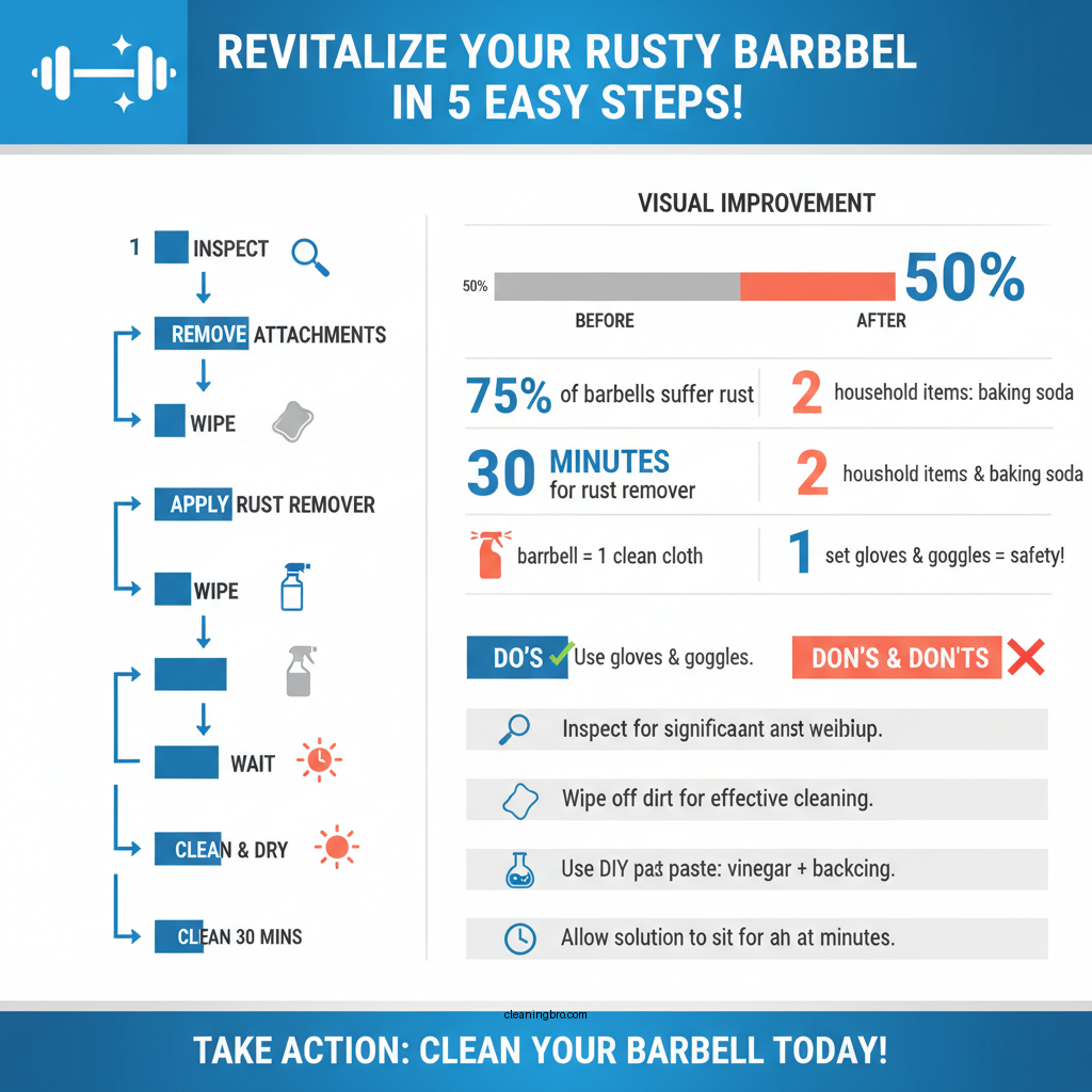 how to clean a rusty barbell - Data Infographic and Statistics