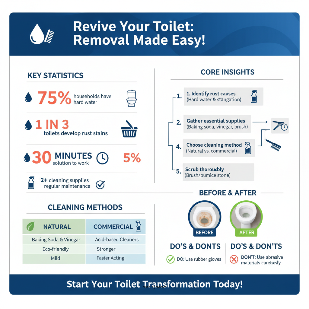 how to clean a rusty toilet bowl - Data Infographic and Statistics