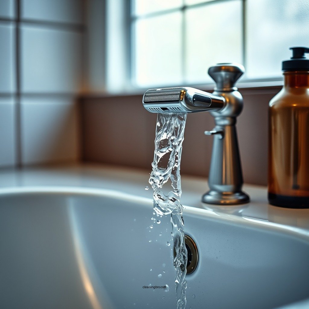 Rinsing and Initial Cleaning - how to clean a safety razor