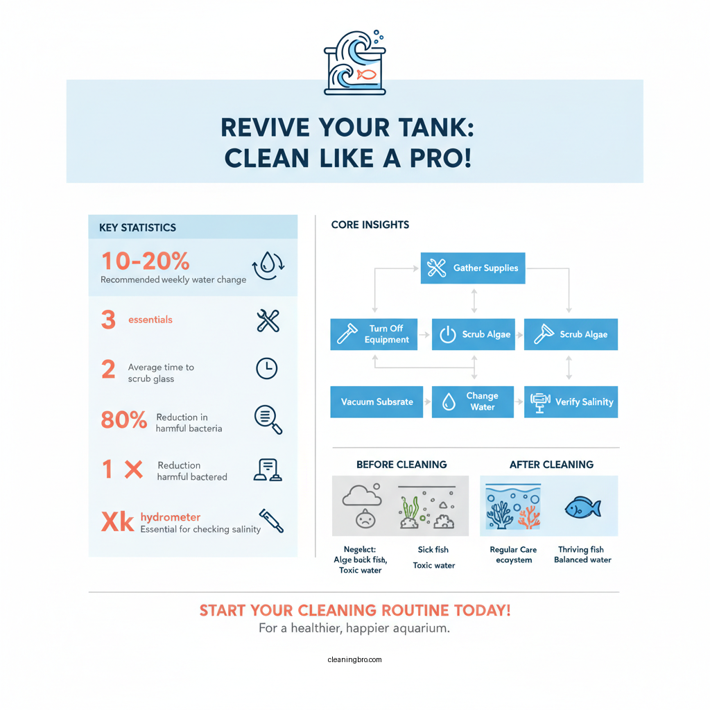 how to clean a saltwater fish tank - Data Infographic and Statistics