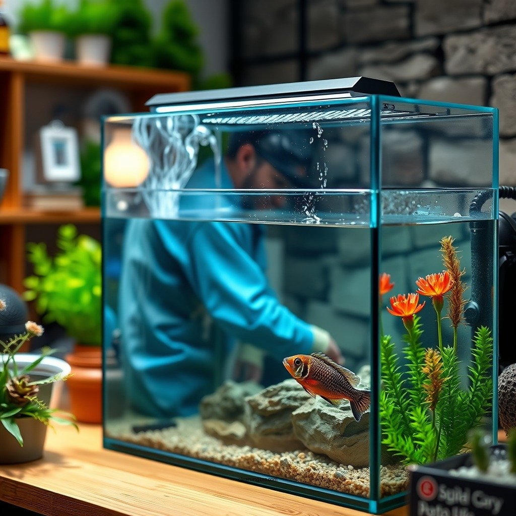 Prepare for the Cleaning Process - how to clean a saltwater fish tank