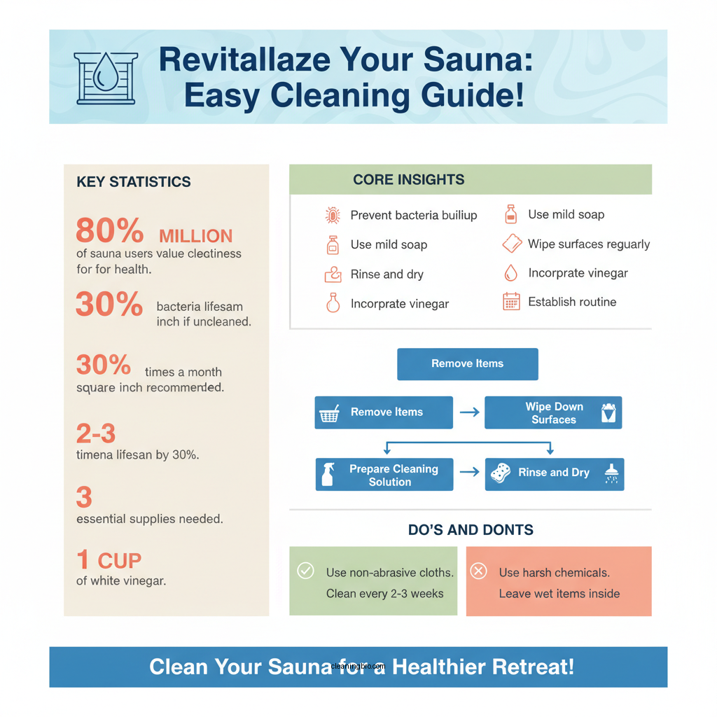 how to clean a sauna - Data Infographic and Statistics