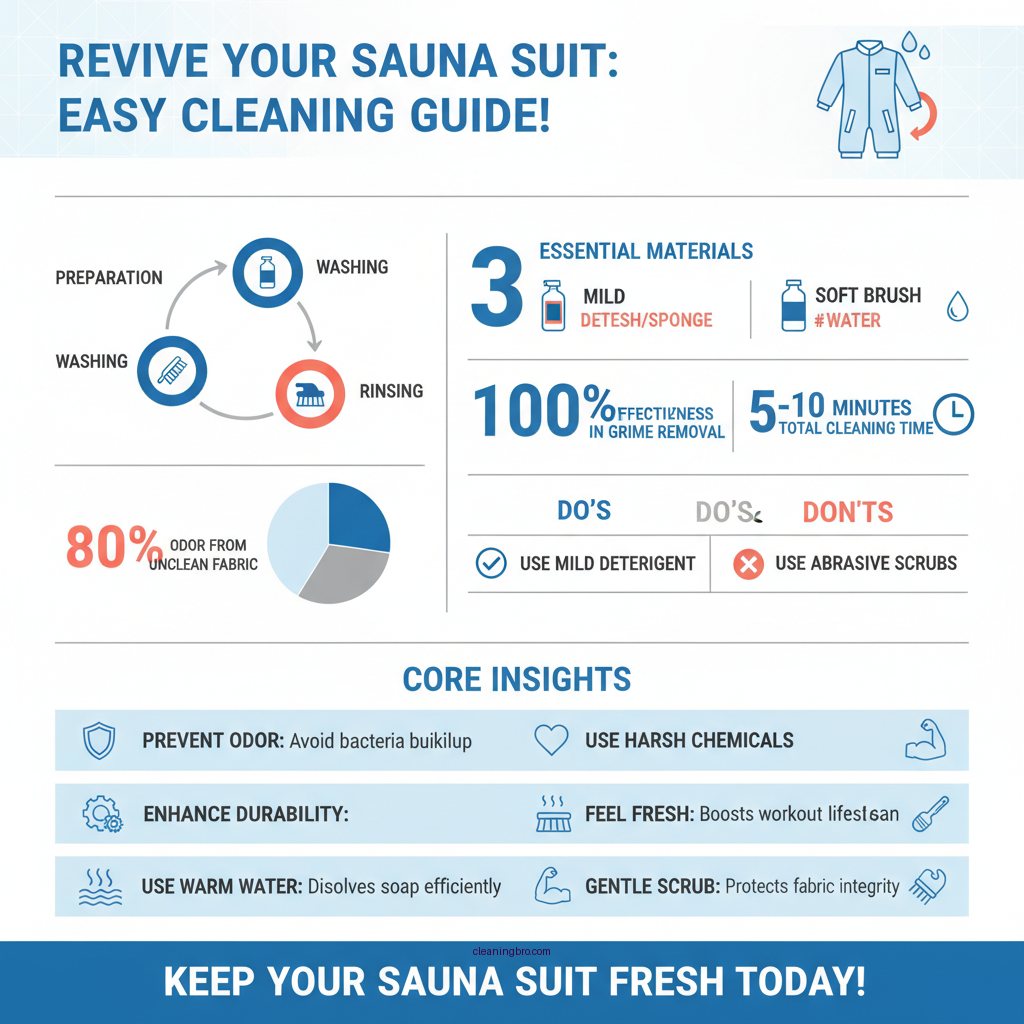 how to clean a sauna suit - Data Infographic and Statistics