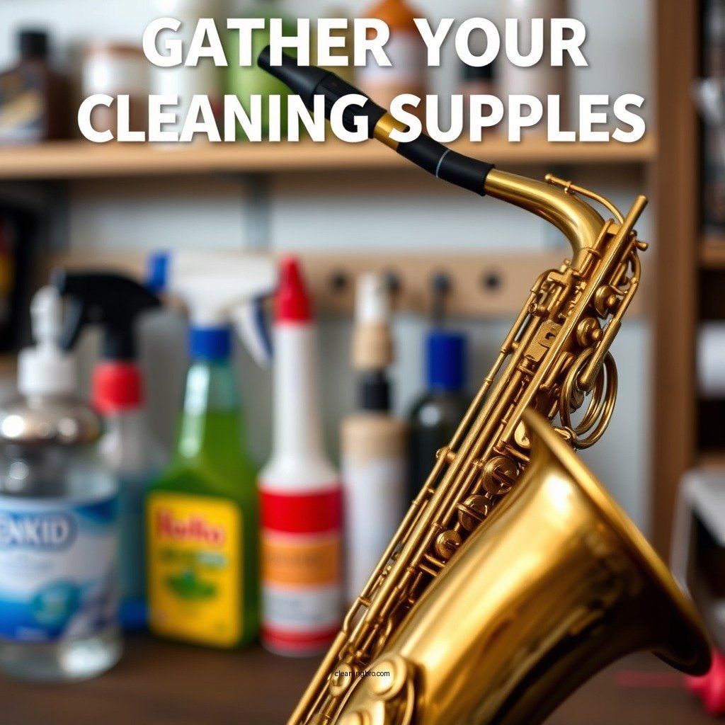 Gather Your Cleaning Supplies - how to clean a sax mouthpiece