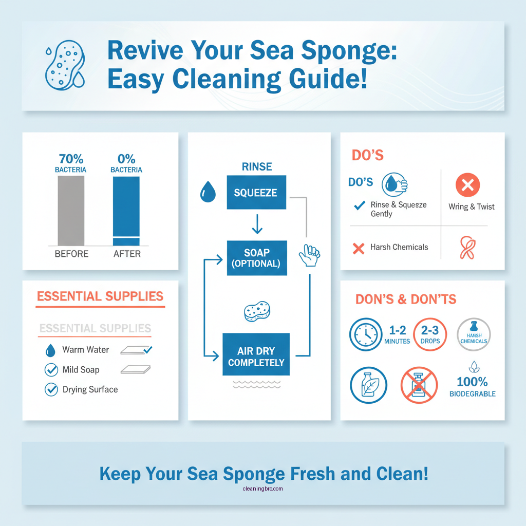 how to clean a sea sponge - Data Infographic and Statistics