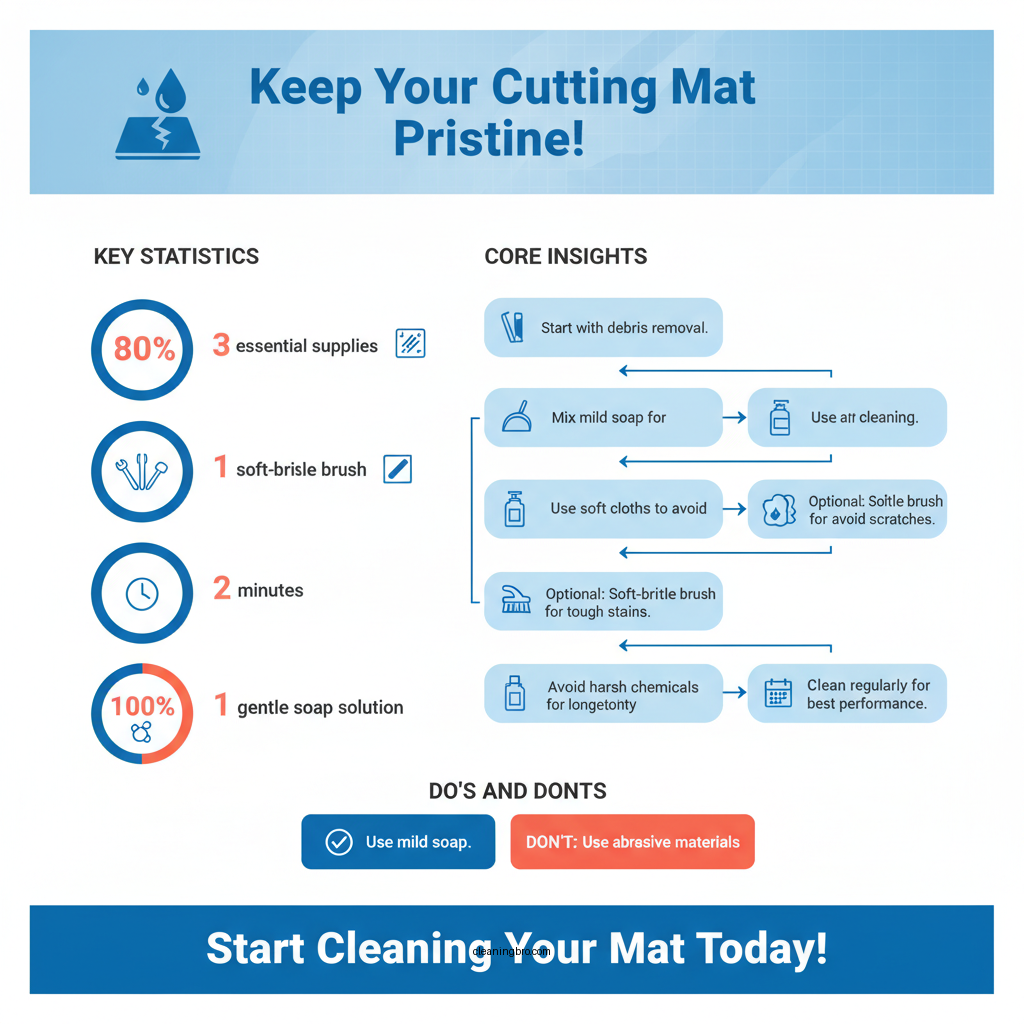 how to clean a self healing cutting mat - Data Infographic and Statistics
