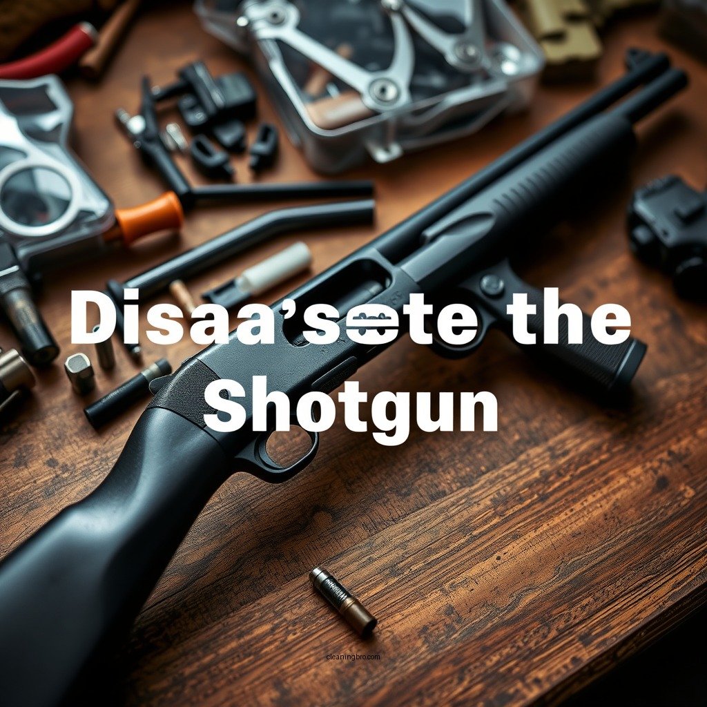 Disassemble the Shotgun - how to clean a semi automatic shotgun