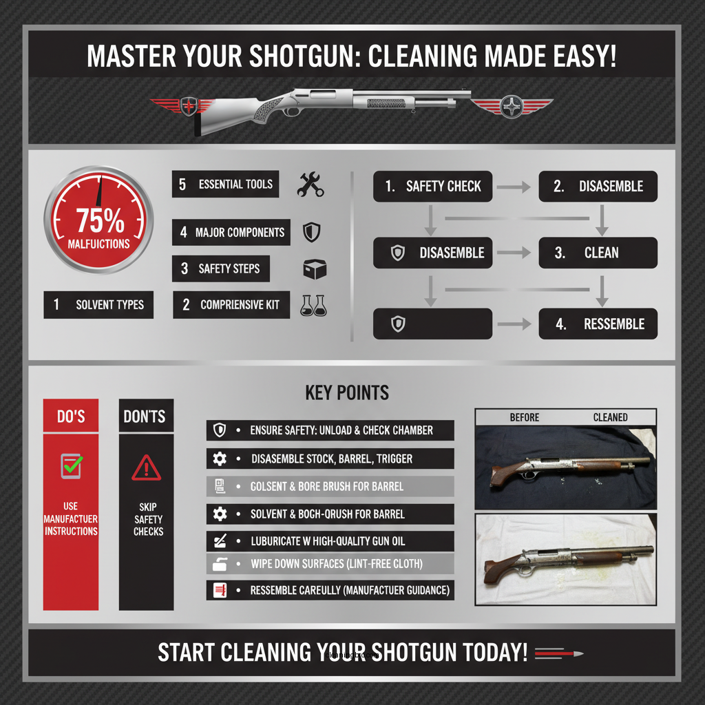 how to clean a semi automatic shotgun - Data Infographic and Statistics