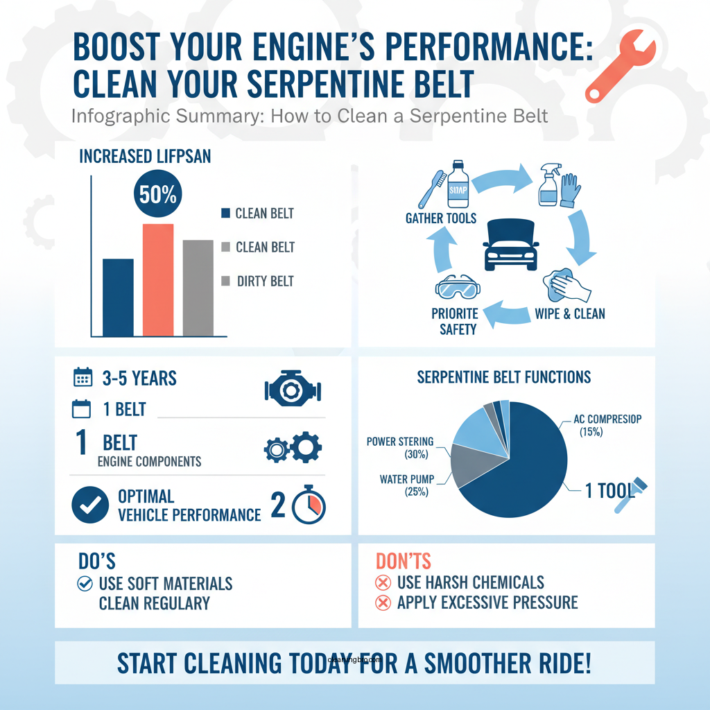 how to clean a serpentine belt - Data Infographic and Statistics
