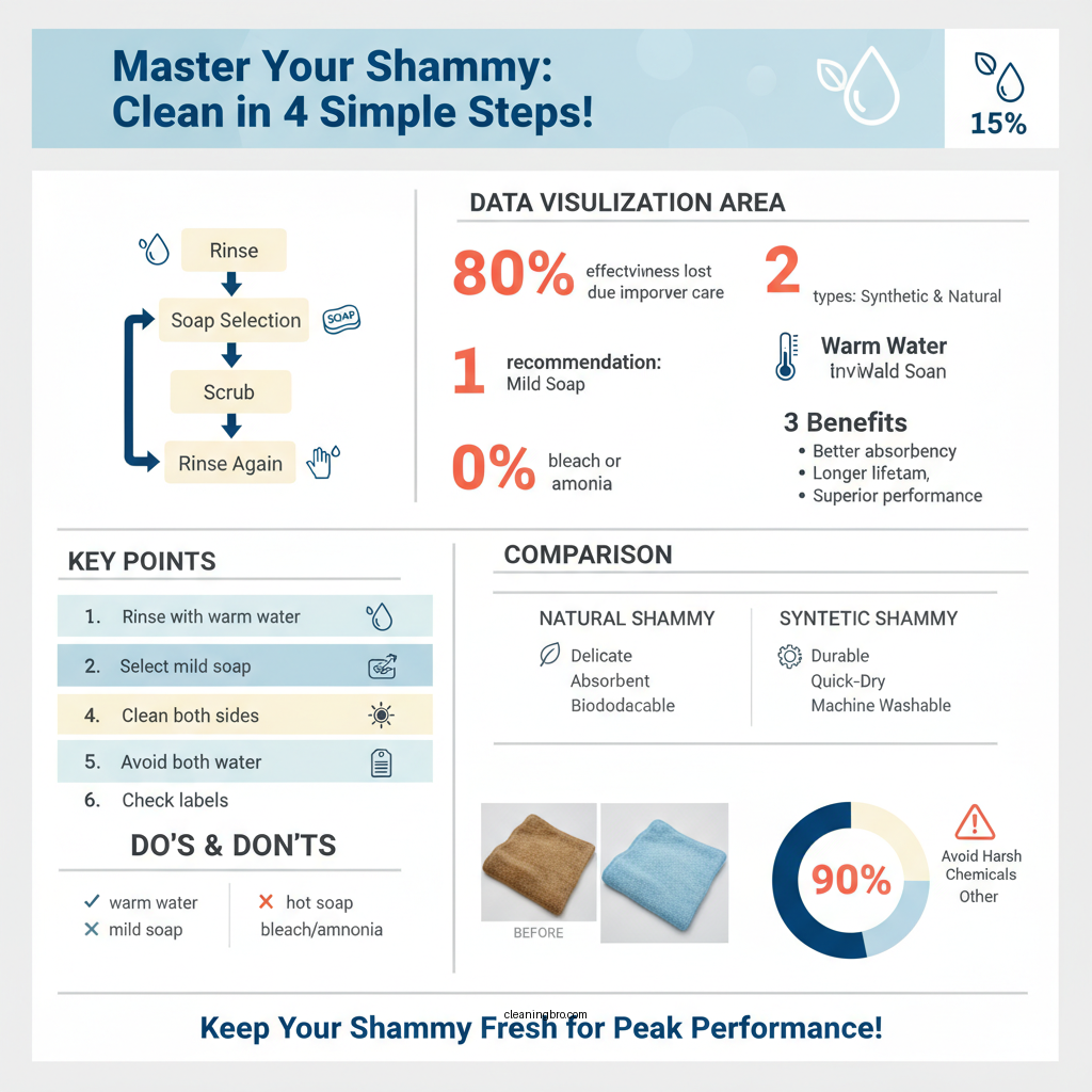 how to clean a shammy - Data Infographic and Statistics