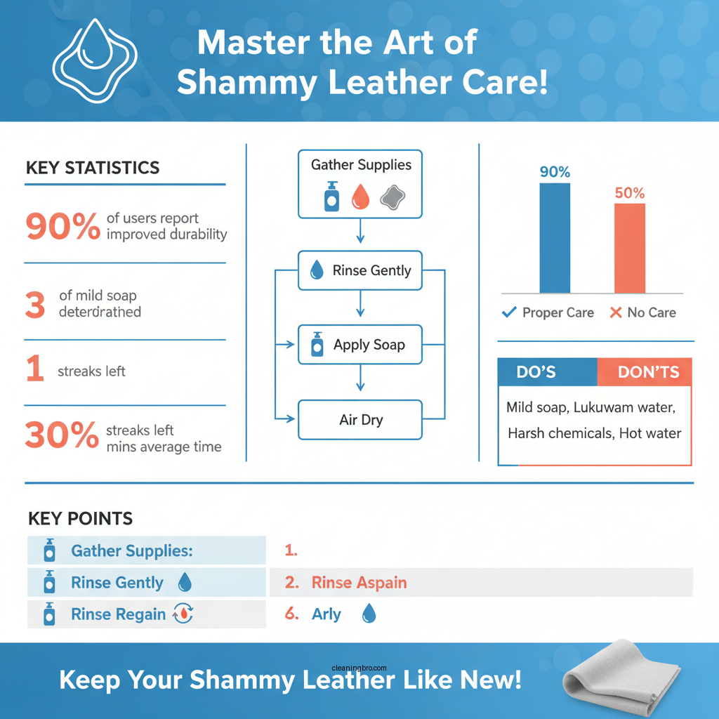 how to clean a shammy leather - Data Infographic and Statistics