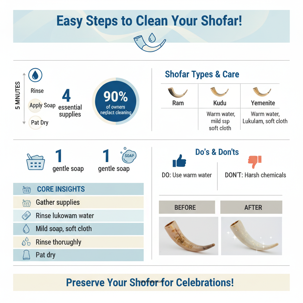how to clean a shofar - Data Infographic and Statistics