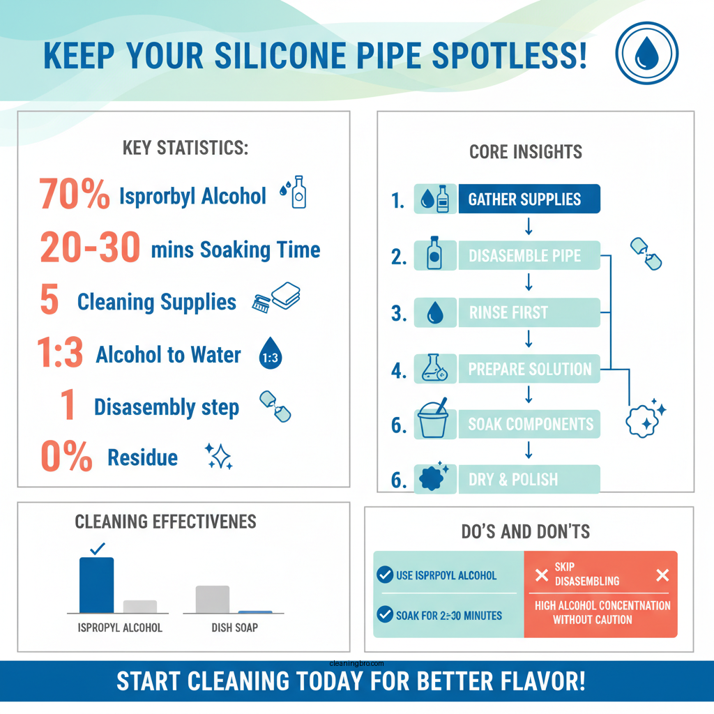 how to clean a silicone pipe - Data Infographic and Statistics