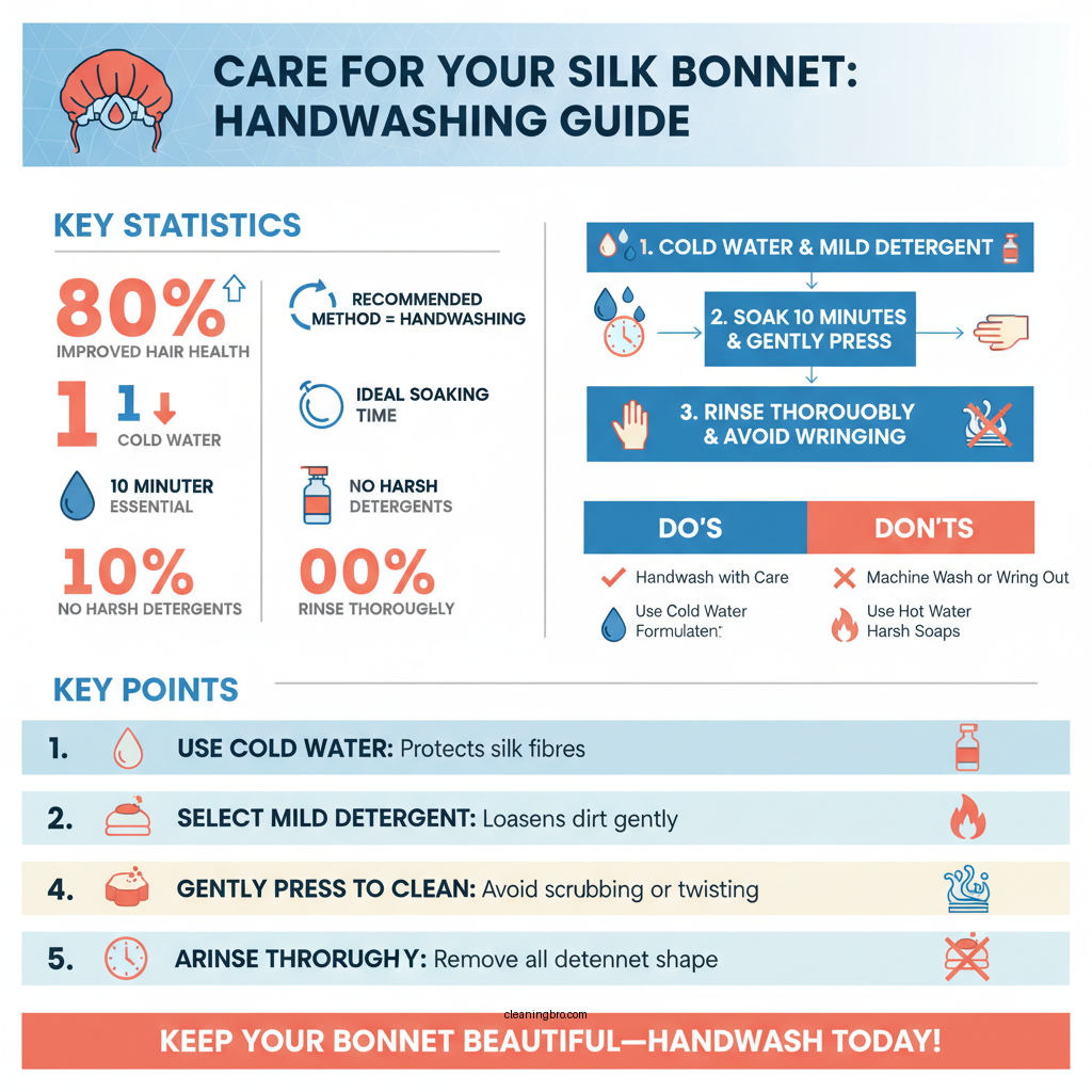 how to clean a silk bonnet - Data Infographic and Statistics