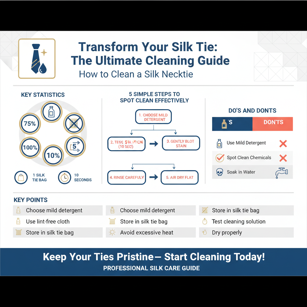 how to clean a silk necktie - Data Infographic and Statistics