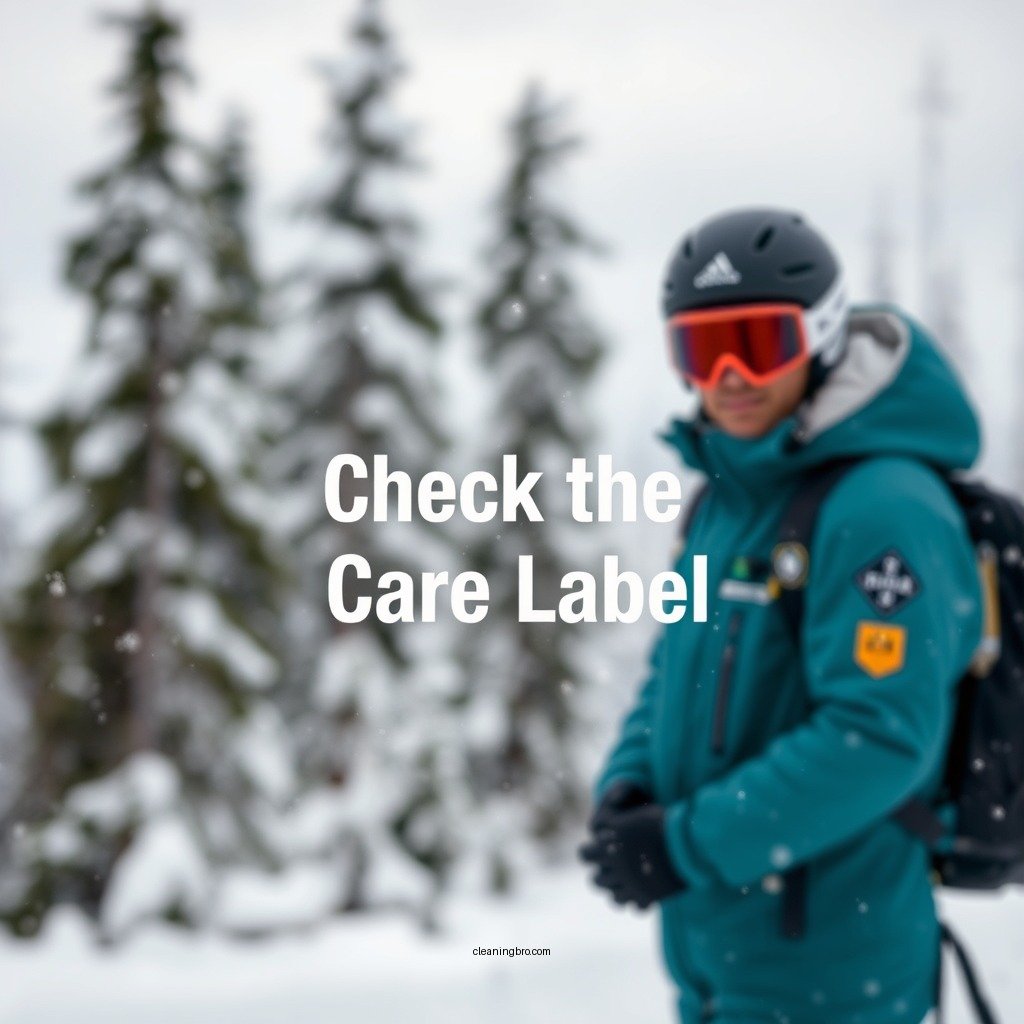 Check the Care Label - how to clean a ski jacket
