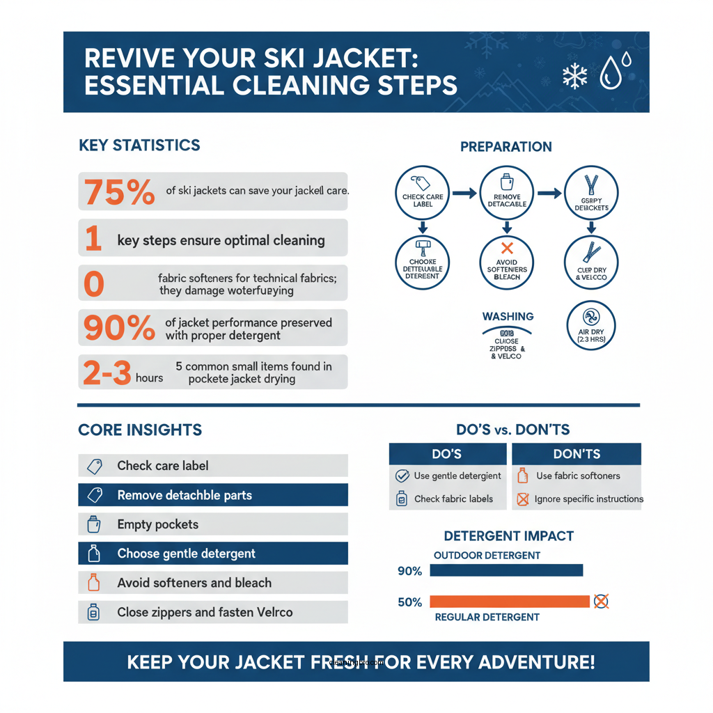 how to clean a ski jacket - Data Infographic and Statistics