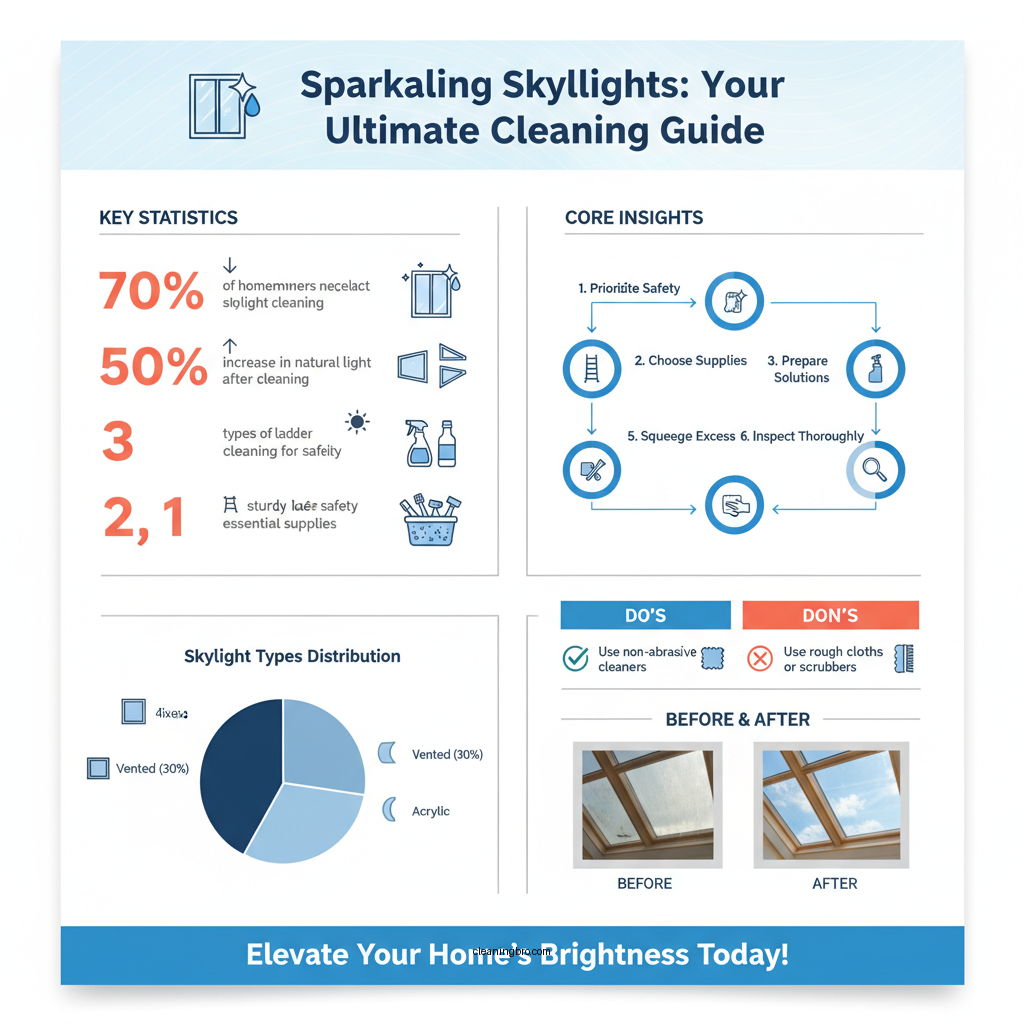 how to clean a skylight - Data Infographic and Statistics