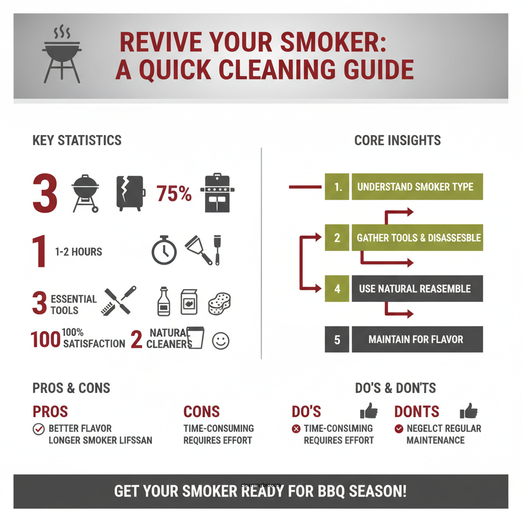 how to clean a smoker - Data Infographic and Statistics