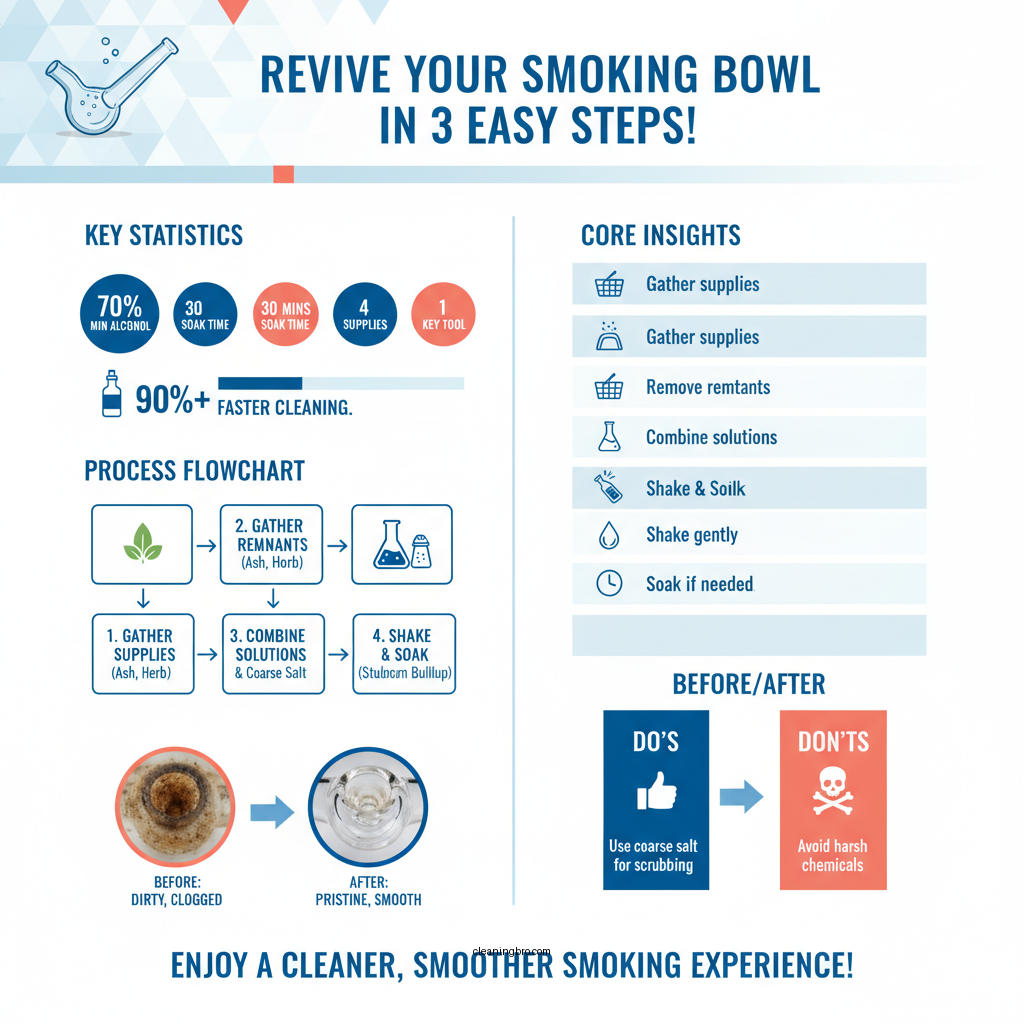 how to clean a smoking bowl - Data Infographic and Statistics