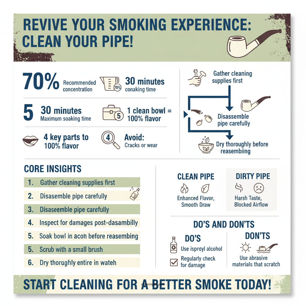 how to clean a smoking pipe - Data Infographic and Statistics