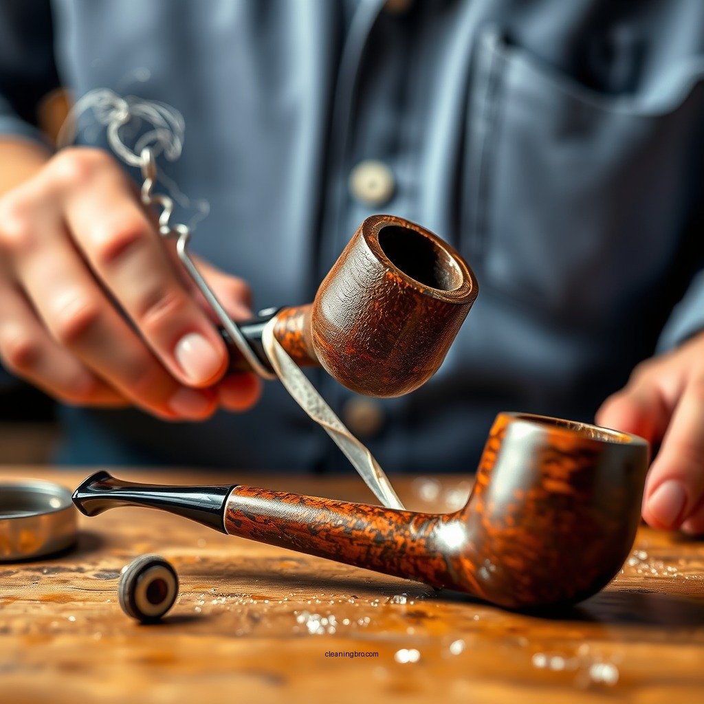 Remove the Bowl and Stem - how to clean a smoking pipe