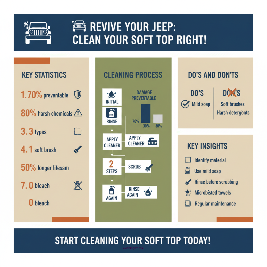 how to clean a soft top on a jeep - Data Infographic and Statistics