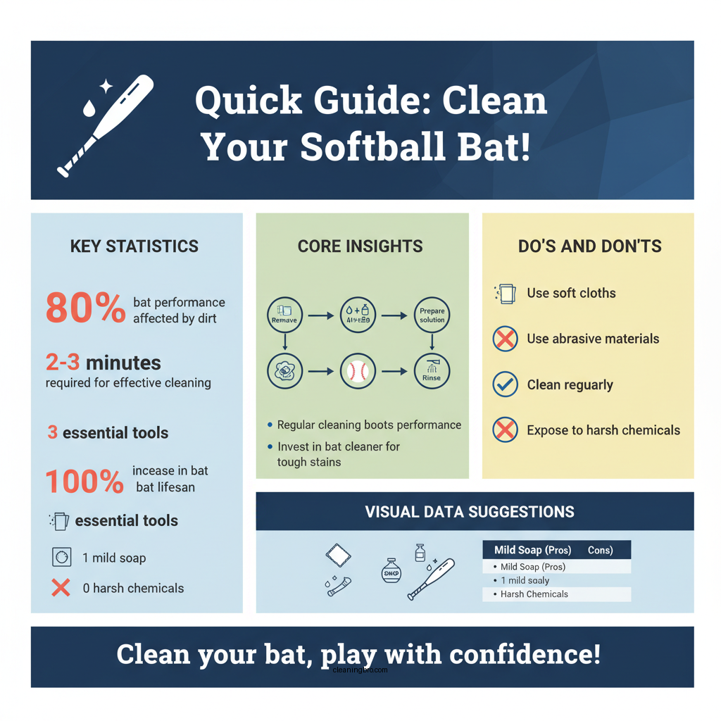 how to clean a softball bat - Data Infographic and Statistics