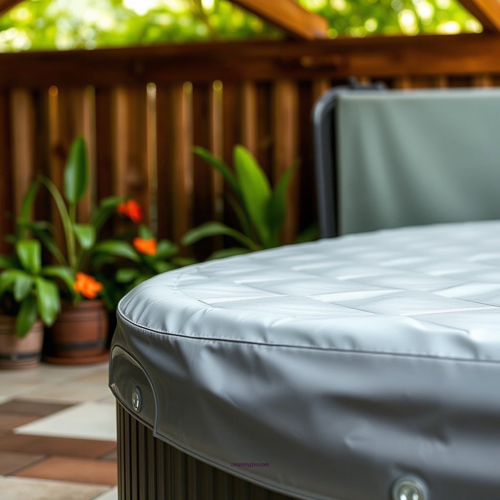 Prepare the Spa Cover for Cleaning - how to clean a spa cover