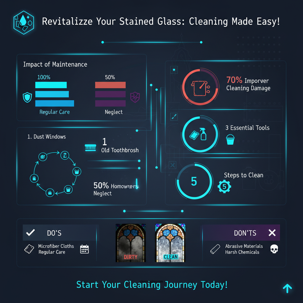 how to clean a stained glass window - Data Infographic and Statistics