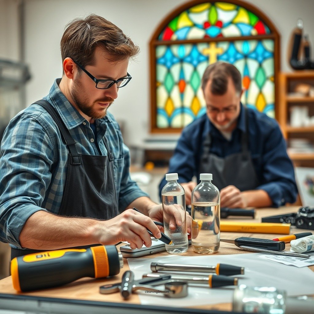 Tools and Supplies Needed - how to clean a stained glass window