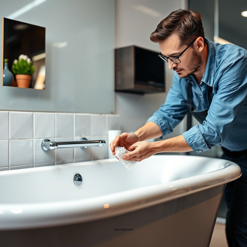 Prepare the Cleaning Solution - how to clean a stained porcelain tub