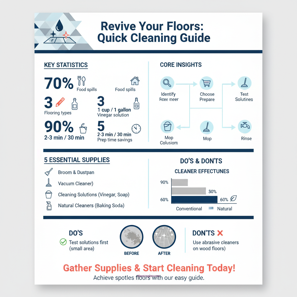 how to clean a sticky floor - Data Infographic and Statistics