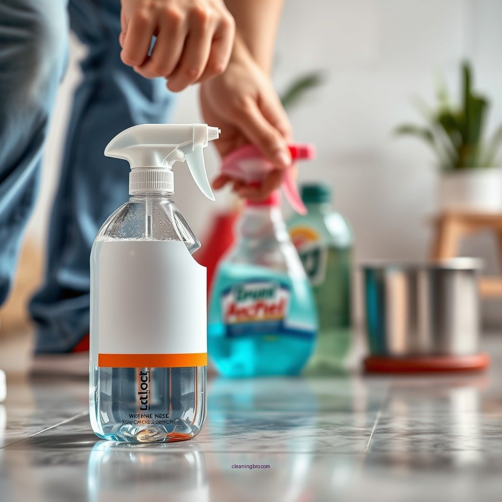 Prepare Your Cleaning Solution - how to clean a sticky floor