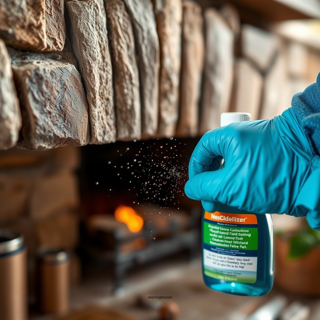 Prepare Your Cleaning Solution - how to clean a stone fireplace
