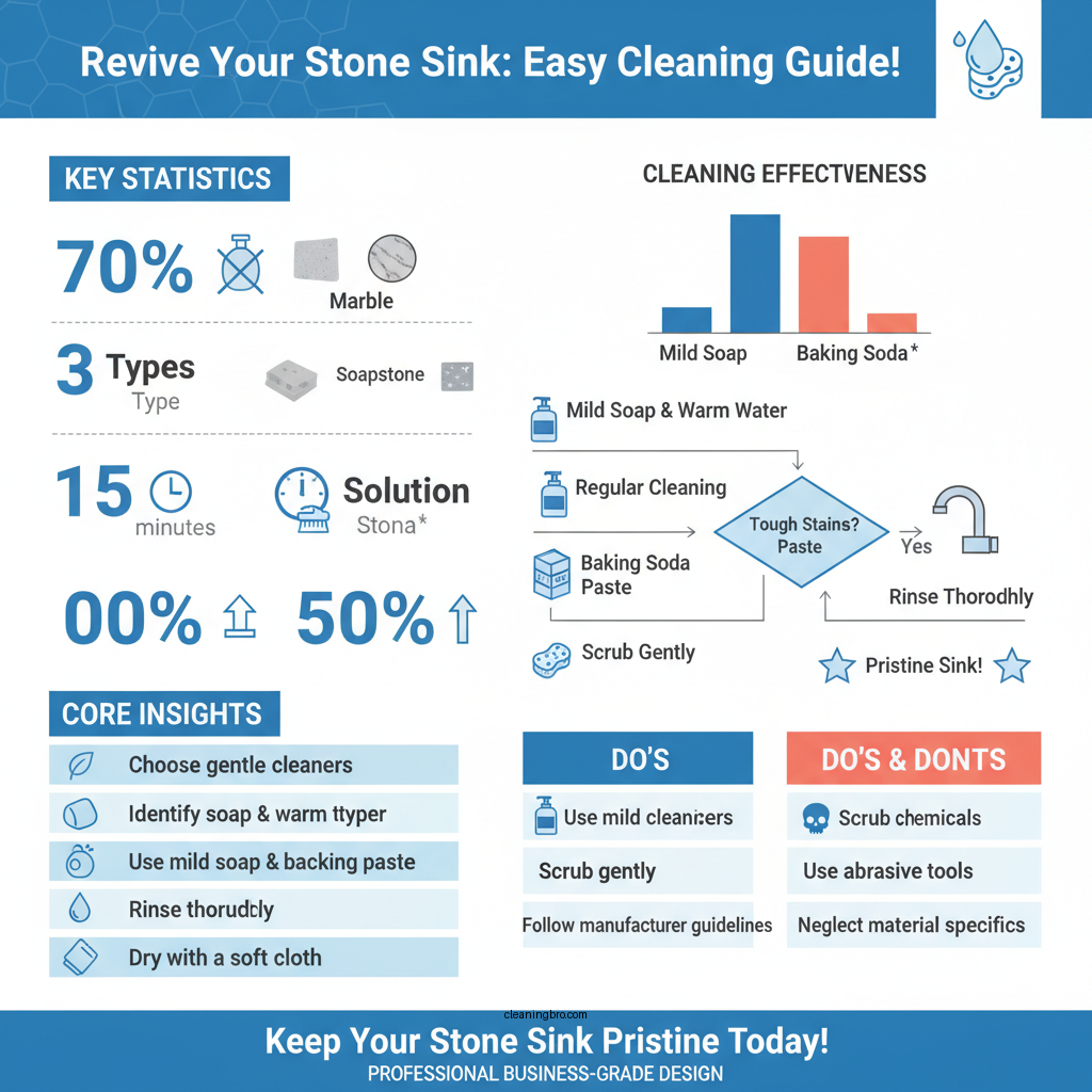 how to clean a stone sink - Data Infographic and Statistics