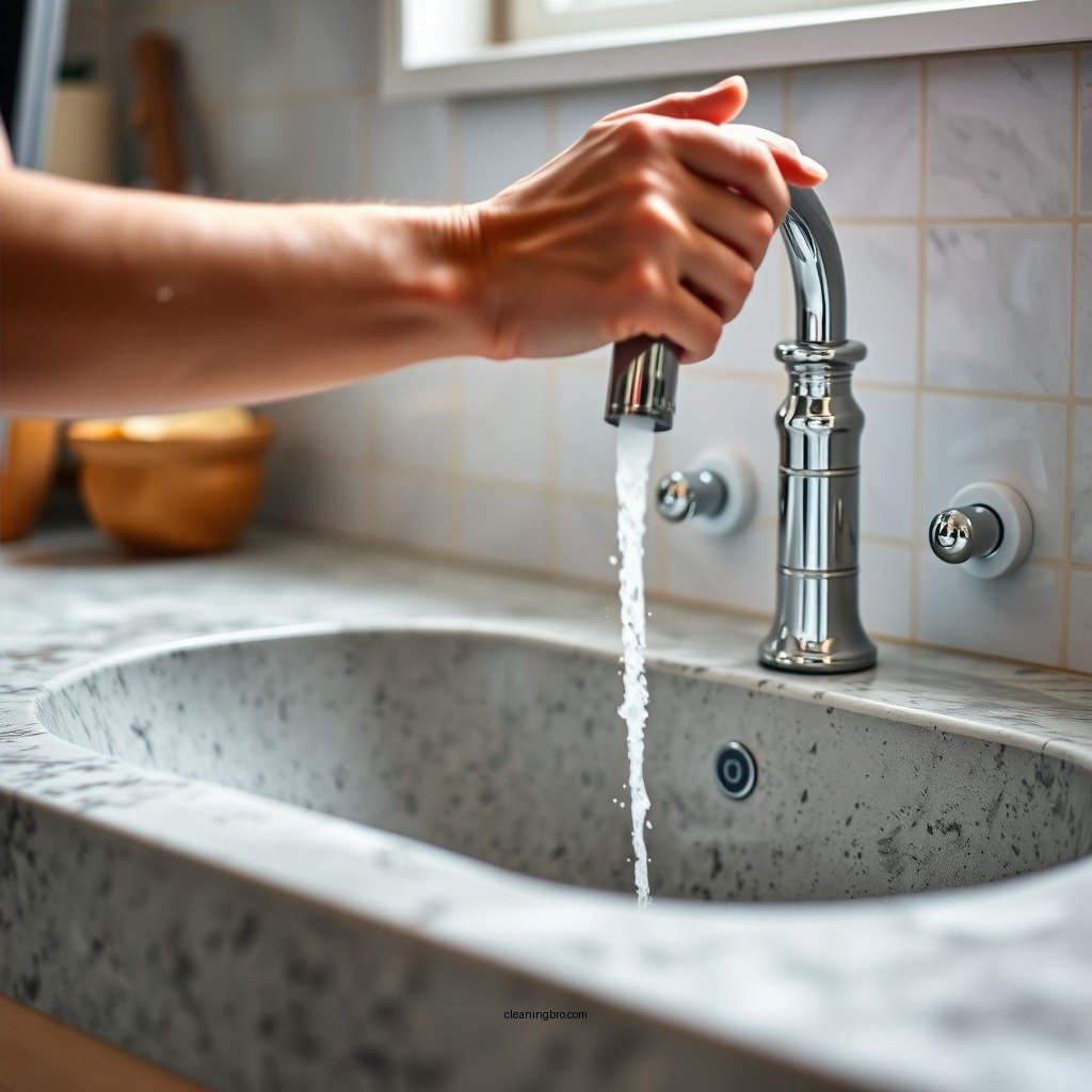 Step-by-Step Cleaning Process - how to clean a stone sink