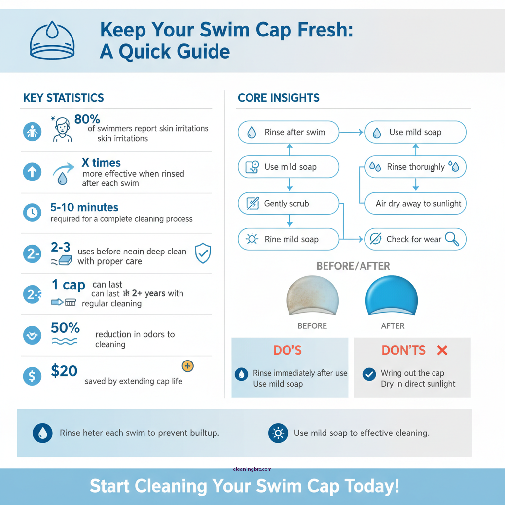 how to clean a swim cap - Data Infographic and Statistics