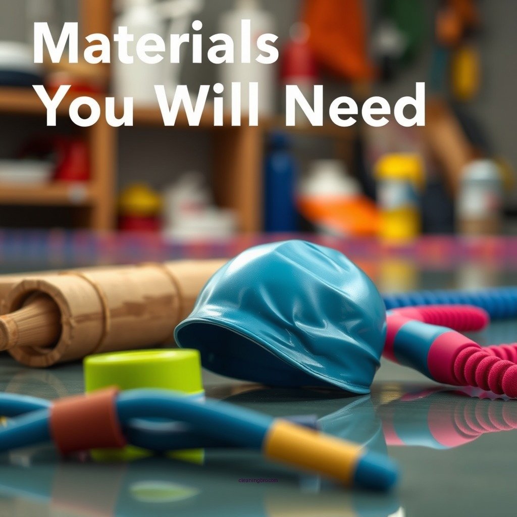 Materials You Will Need - how to clean a swim cap