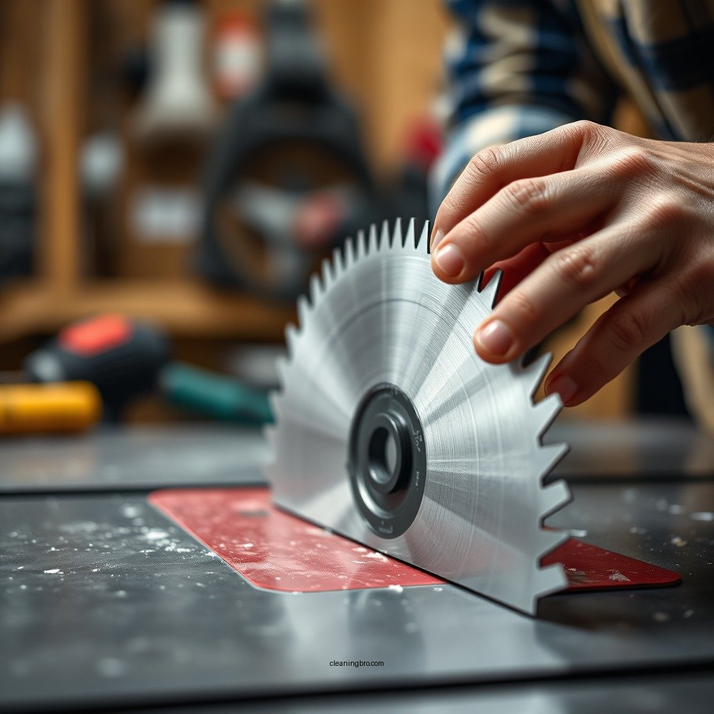 Step-by-Step Cleaning Process - how to clean a table saw blade