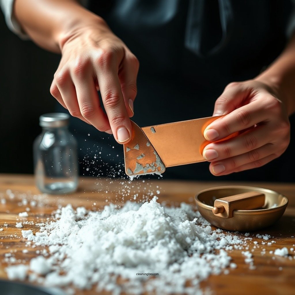 Simple Cleaning Methods - how to clean a tarnished copper tongue scraper