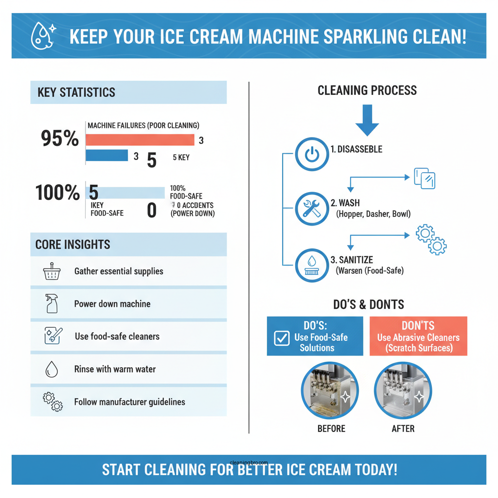 how to clean a taylor ice cream machine - Data Infographic and Statistics