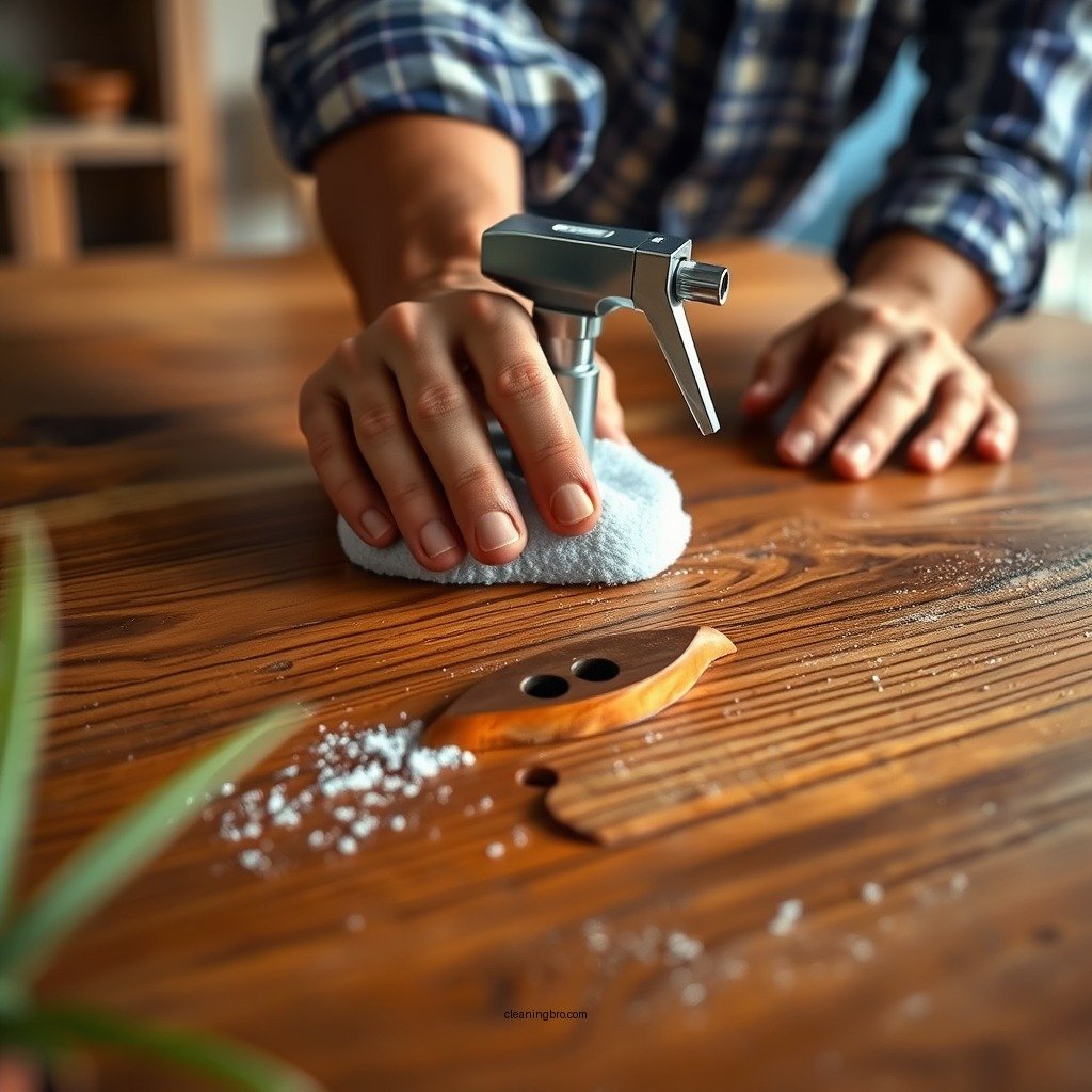 Step-by-Step Cleaning Process - how to clean a teak table