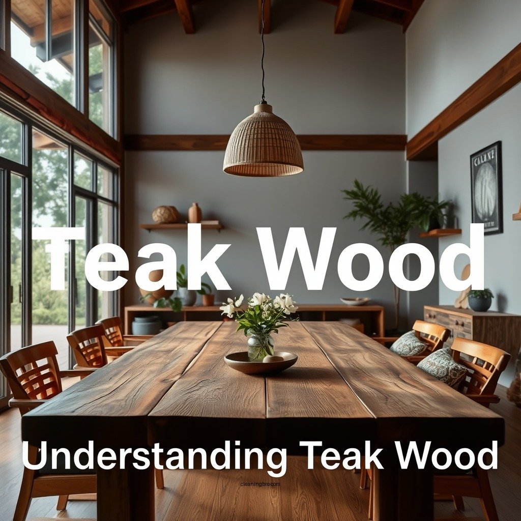Understanding Teak Wood - how to clean a teak table