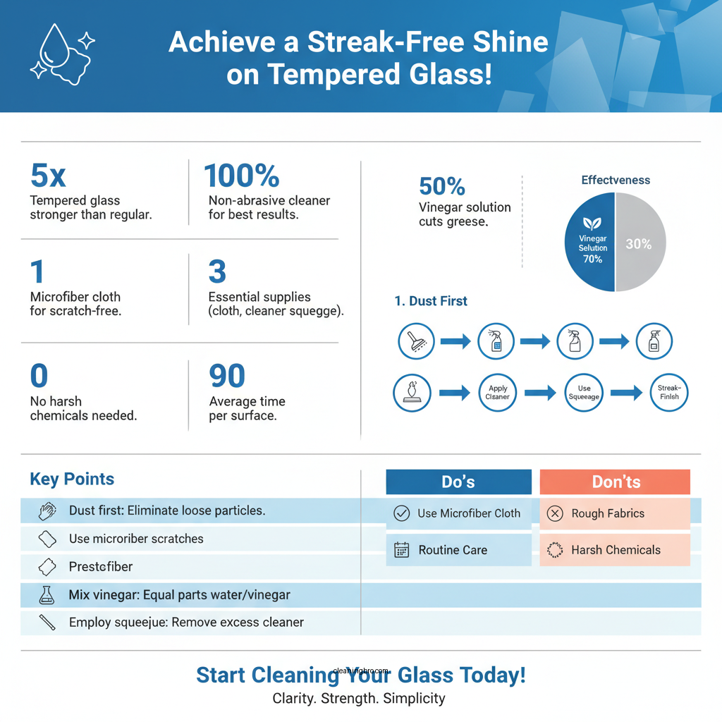 how to clean a tempered glass - Data Infographic and Statistics
