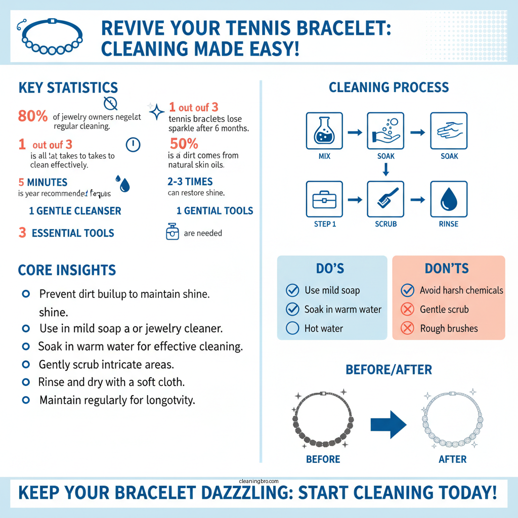 how to clean a tennis bracelet - Data Infographic and Statistics