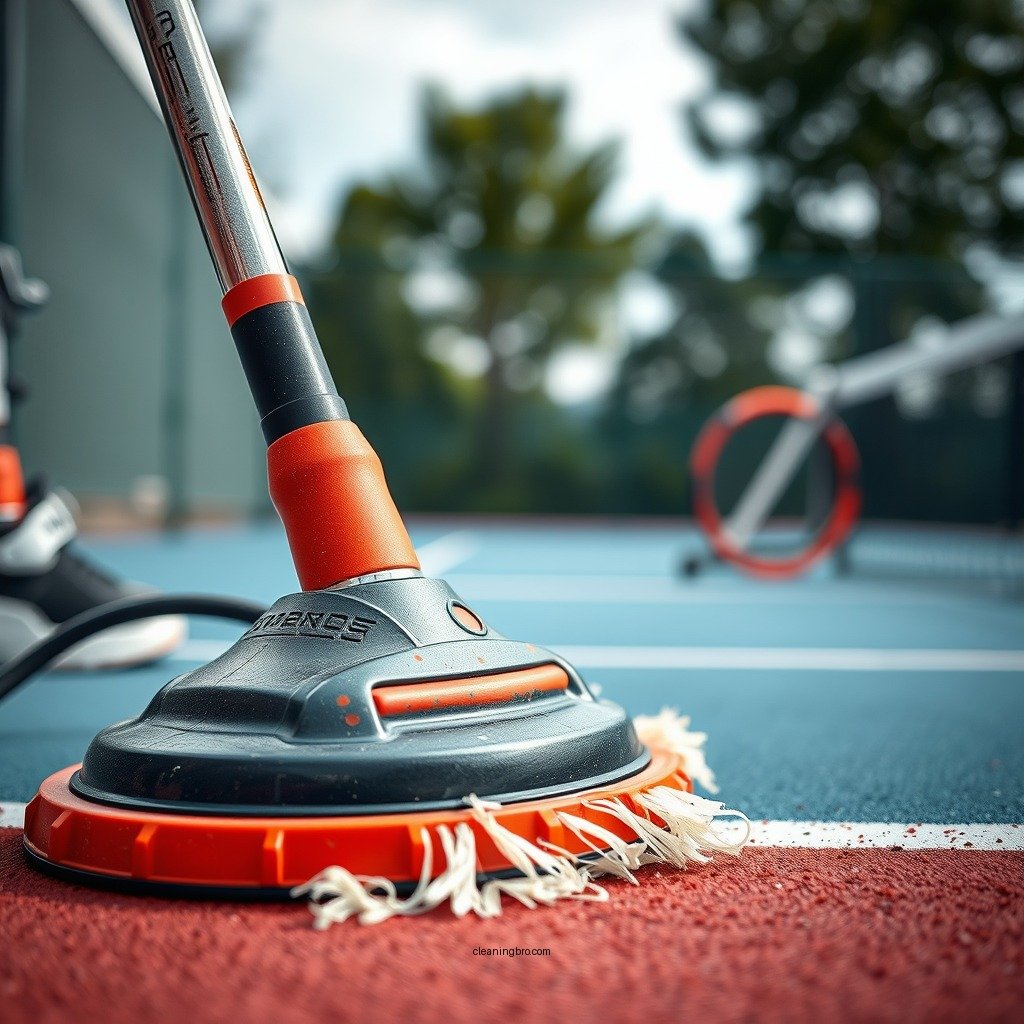 Regular Maintenance Routine - how to clean a tennis court
