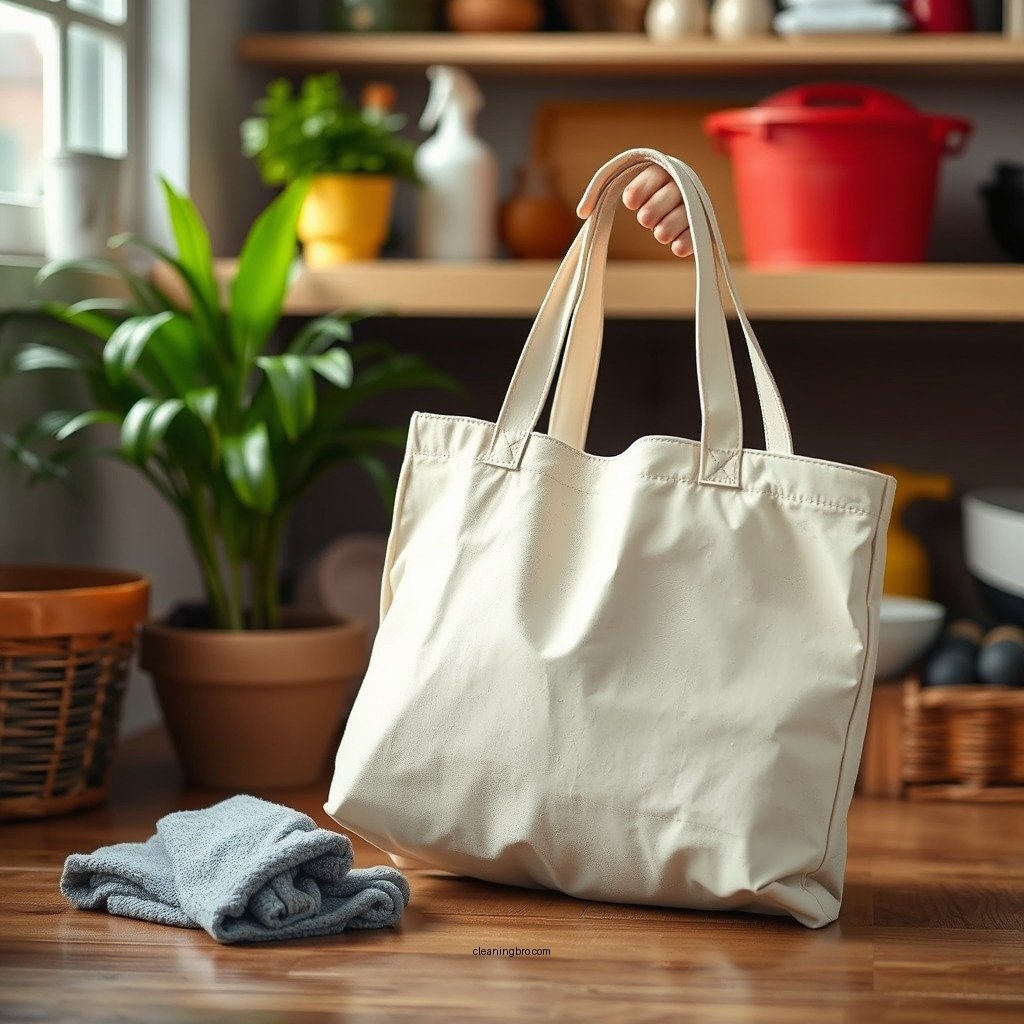 Preparing for Cleaning - how to clean a tote bag